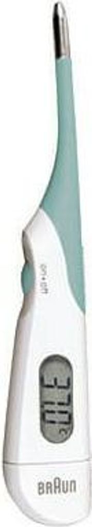 A digital thermometer is shown against a white background.