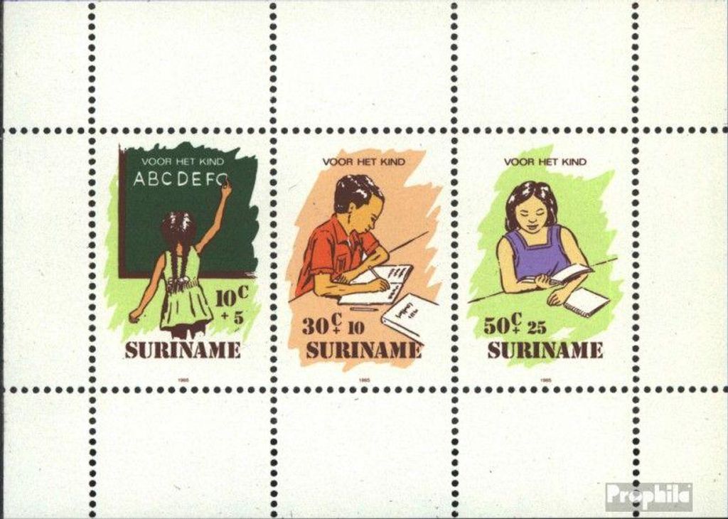 Briefmarken Suriname 1985 Mi Block41 (kompl.Ausg.) Produktbild 