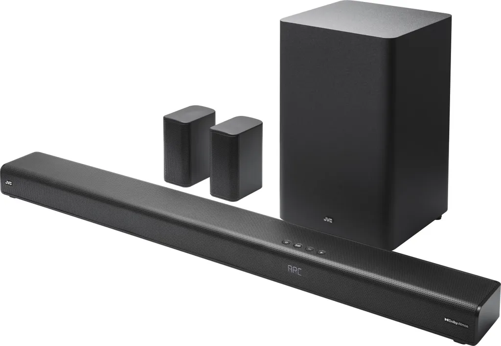 Barre de son JVC TH-E874B avec caisson de basses sans fil et Dolby Atmos