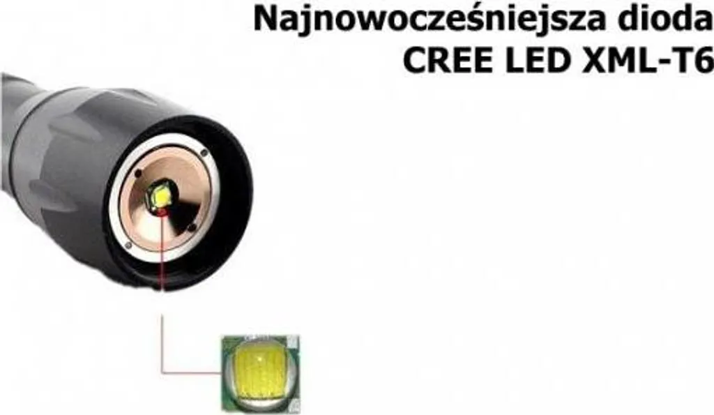 Lampe de poche à LED pour camping et randonnée fournie avec chargeur