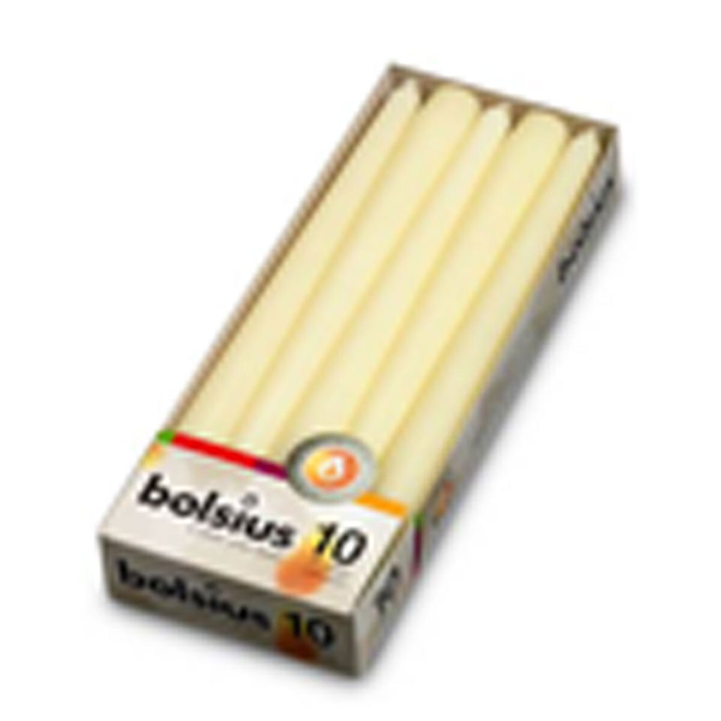 Bolsius Spitzkerzen elfenbein für jeden Anlass 10 Stück 1er Produktbild 
