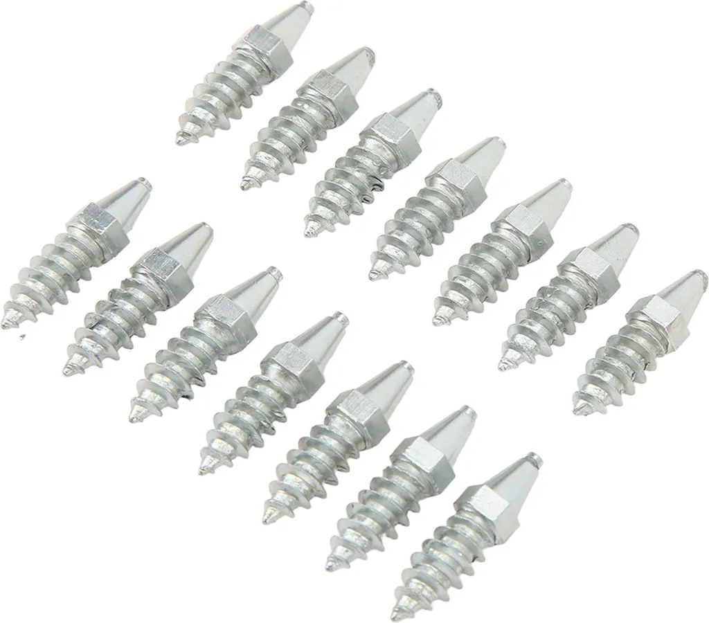 Crampons à Forte Adhérence en Acier pour Pneus Neige - Kit de 50 Vis