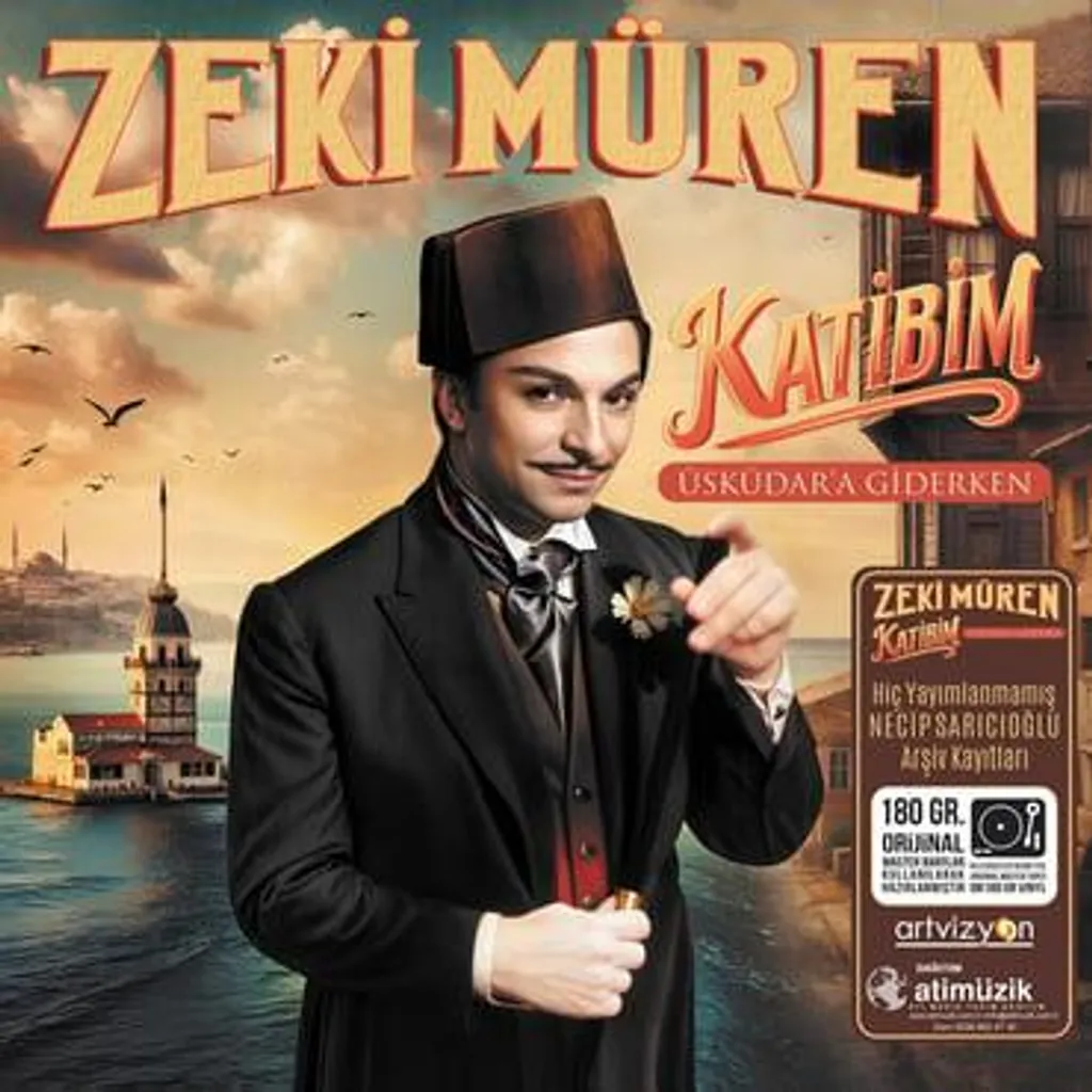 Disque Vinyle Zeki Müren Katibim - Album Musique Traditionnelle Turque