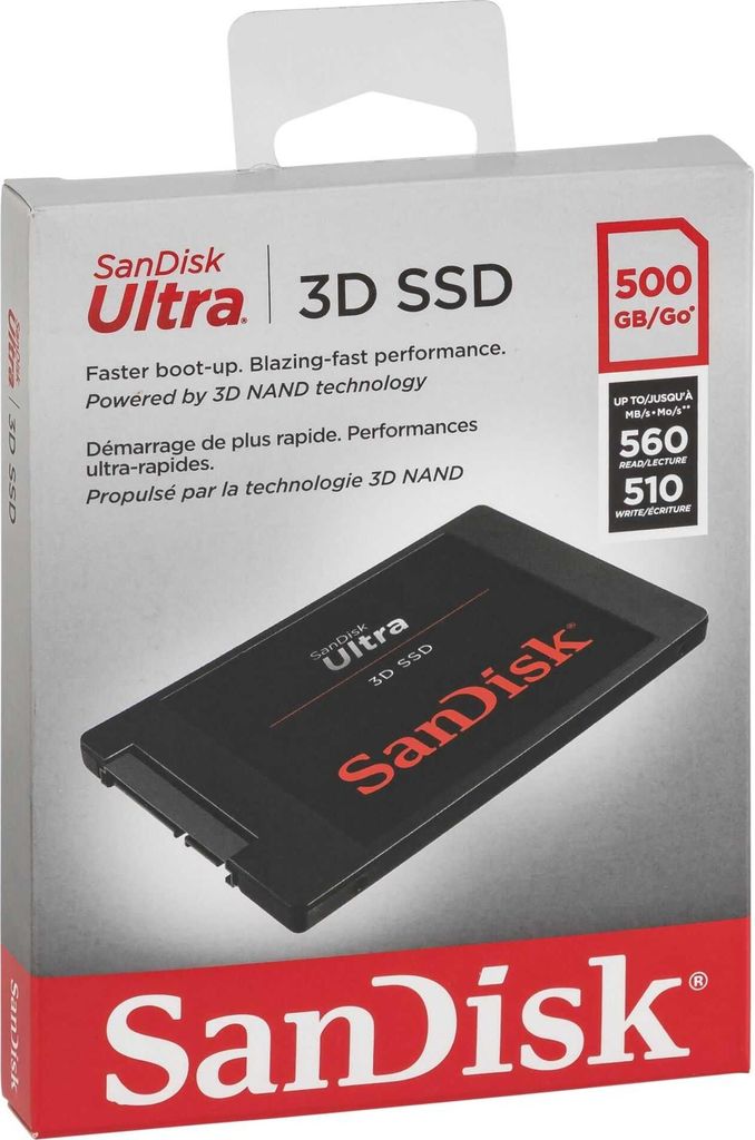 SanDisk Ultra 3D 2,5" SSD 500GB SATA3 3D NAND