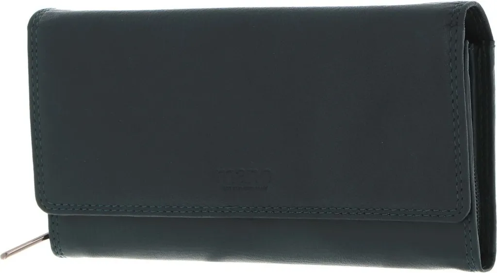 mano Pelle portafoglio Donna Giulia Wallet Petrol petrolio