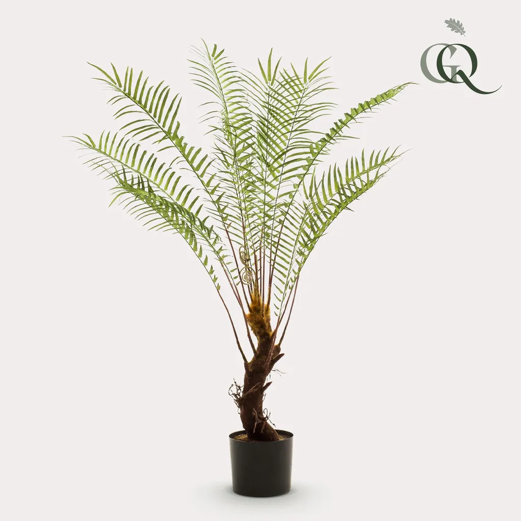 Green boutiQ Plante artificielle Boomvaren x15 - 125cm Vert Haute Qualité