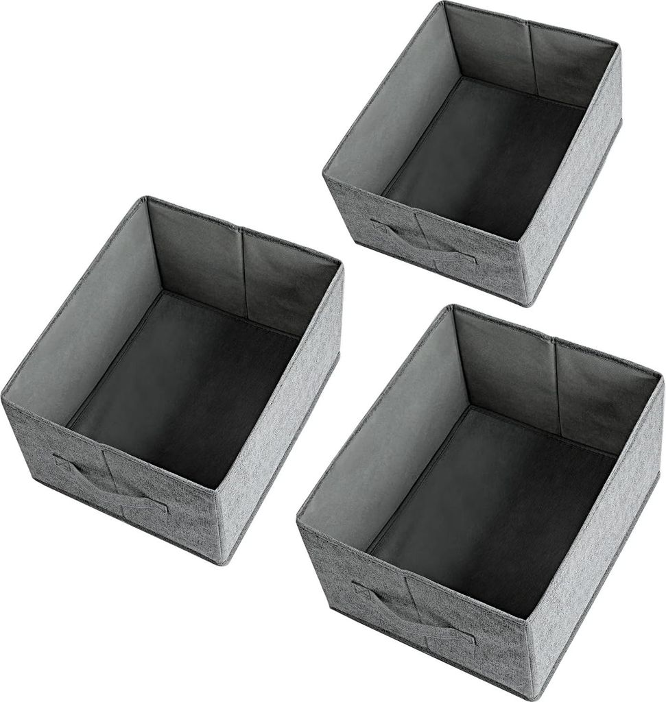 Ladeorganisatorsystem Kledingkastorganizer, 3 Stück Faltbare Stoff PE-Hartpappe Unterwäsche Aufbewahrungsbox Schrankorganizer für Socken, BHs, K...