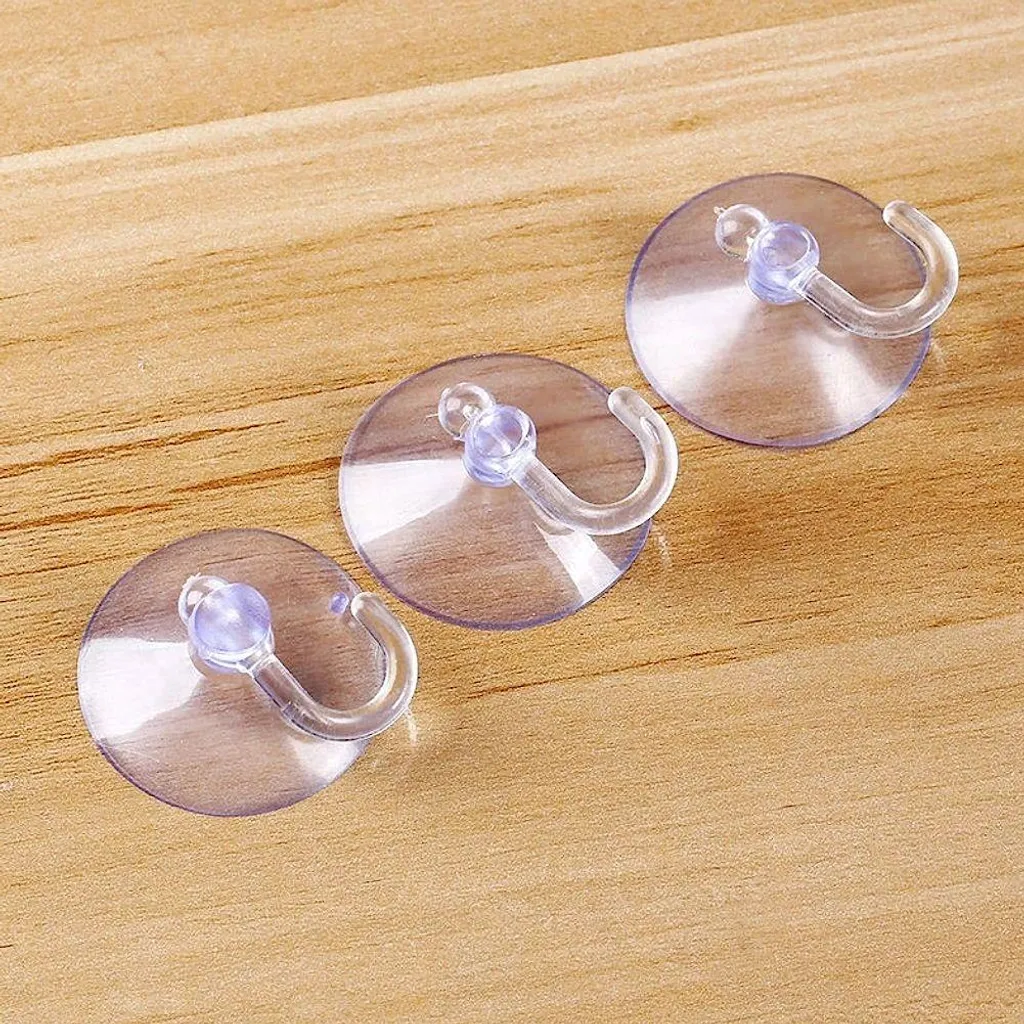 2 Ganci a Ventosa, Riutilizzabile e Impermeabile, per Bagno