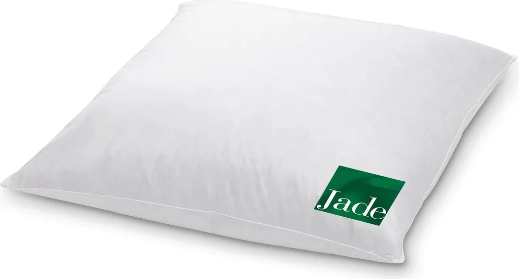 Oreiller Jade HANSKRUCHEN 80x80 cm : Garnissage plumes et coton bio