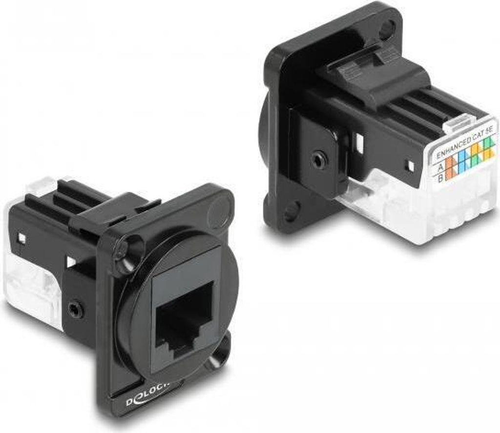 DELOCK D-Typ Modul RJ45 Cat.6A Buchse zu LSA