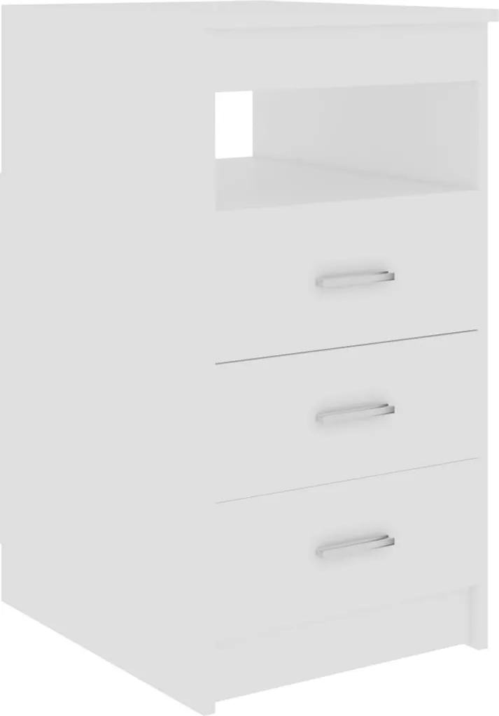 SYFAX™ Mobiletto a 3 Cassetti Bianco 40x50x76 cm - Tutto in Ordine