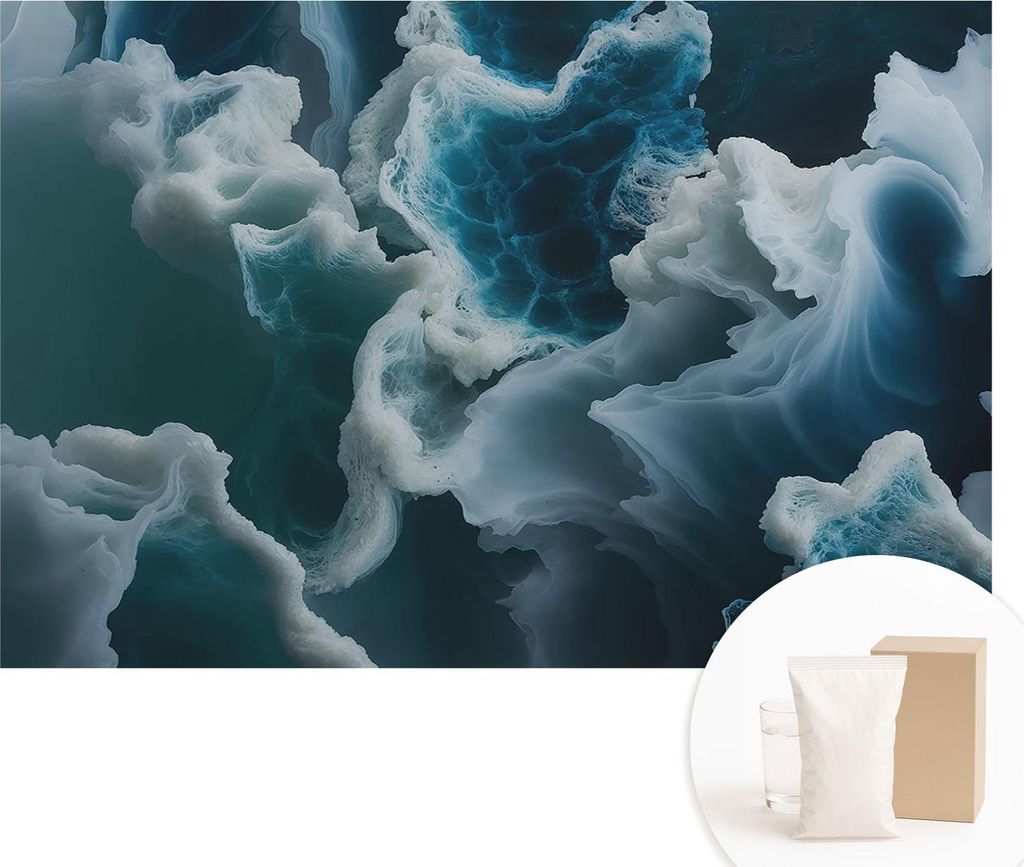 Fototapete - Wandbilder für Wohnzimmer - 104x70 cm - Dekorative Wandfolie - Modernes Design für Wanddekoration - Tapeten für Innenräume - Meere...