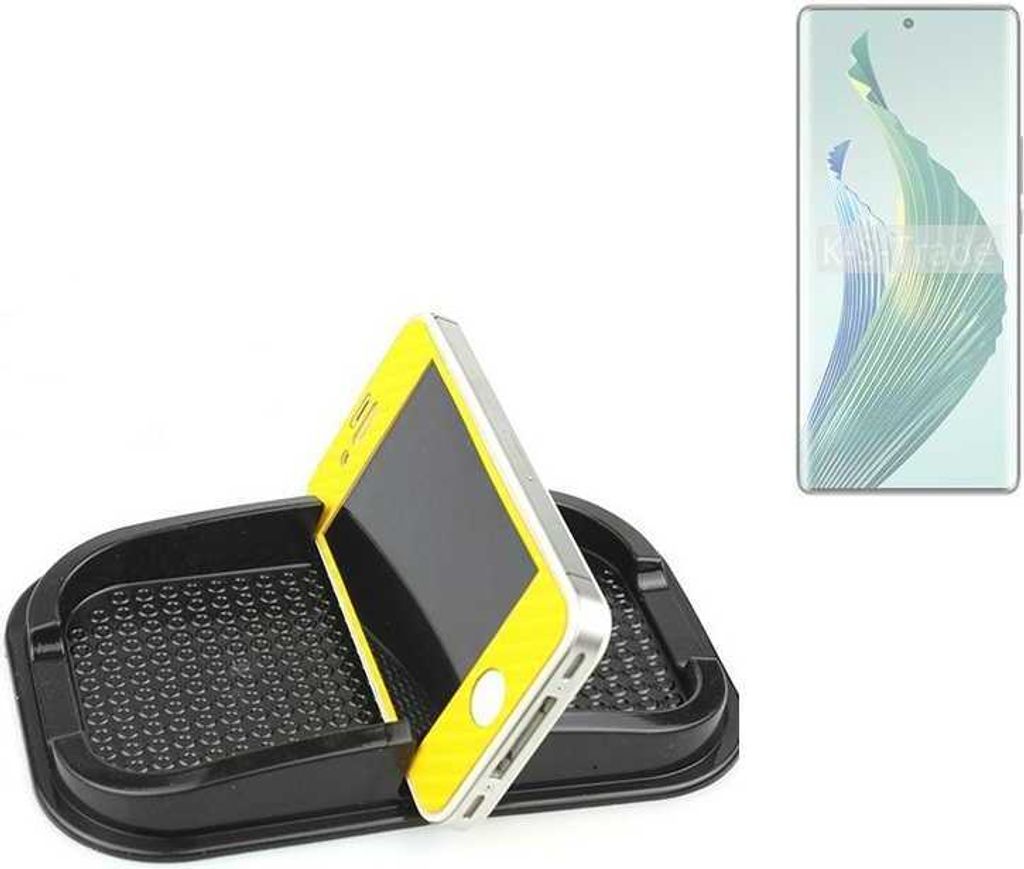 K-S-Trade Auto Anti Rutsch Matte Smartphone-Halter kompatibel mit Honor Magic5 Lite 5G Haft Pad Armaturenbrett Handy-Halterung Silikon