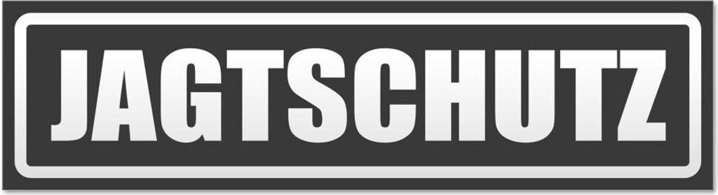 Kiwistar - Autoaufkleber - Dunkelgrau - 60 x 16 cm - Jagtschutz invertiert - Hinweis Aufkleber Sticker für Auto, Kfz, Fahrrad, PKW, LKW