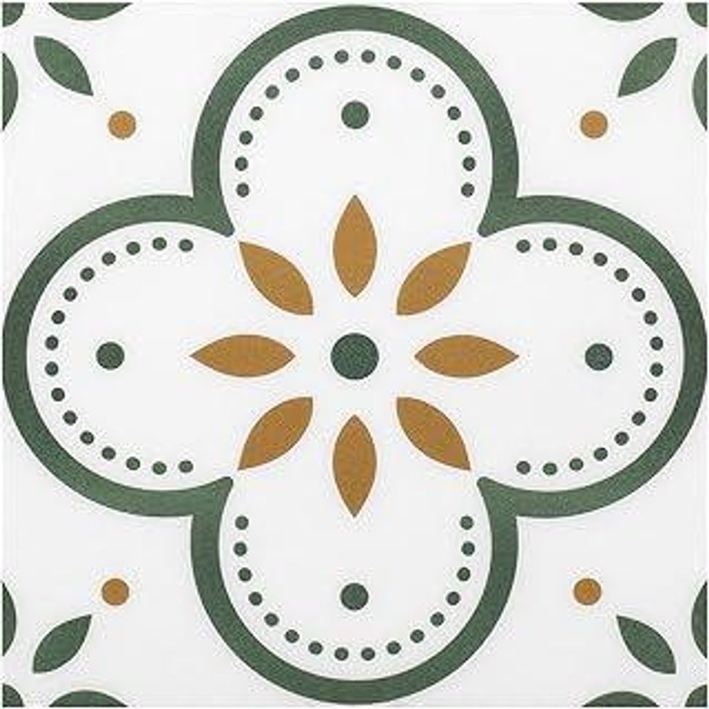 Vinyl-Bodenbelag, abziehen und aufkleben, 20 x 20cm, 20 Stück, Küchenrückwände, wasserdicht, abnehmbar, dekorative Fliesenaufkleber (Grüne Blu...