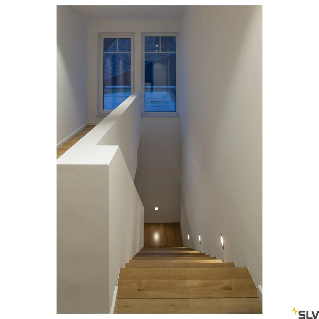 Faretto Segnapasso Frame Basic LED 230V 9x9 Argento | Installazione Rapida - 5