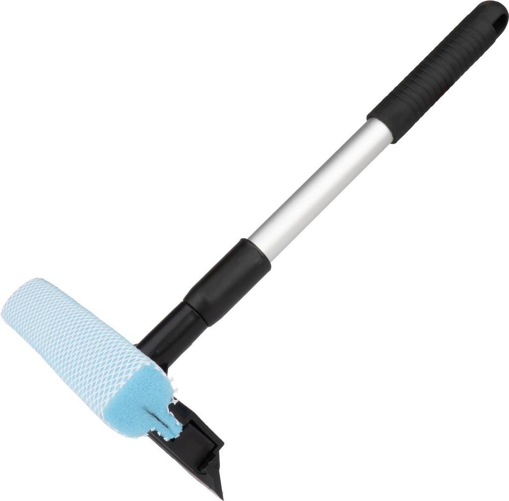 Fenster- und Spiegelreiniger Set mit Teleskopstange Aluminium 35-48 cm