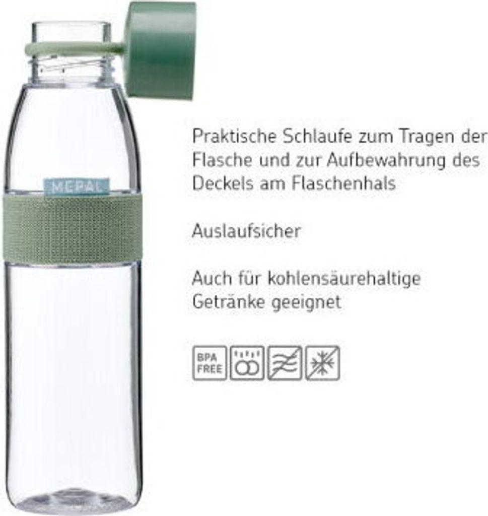 Trinkflasche Ellipse 500 ml - Nordic blue Produktbild 3