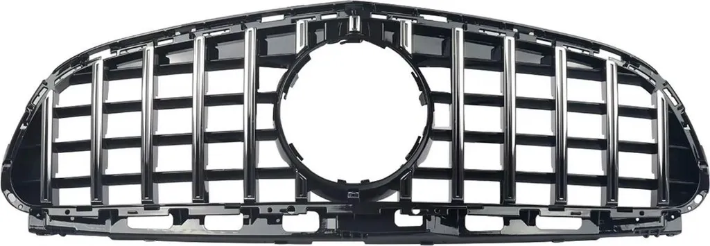 Calandre Avant Style GTR pour Mercedes Classe E W212 Berline Noir Chrome