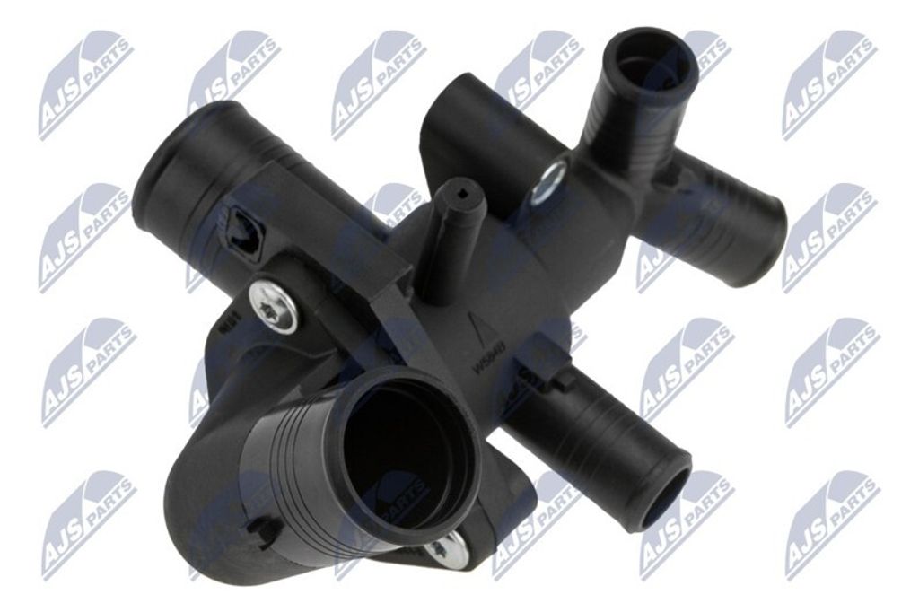 NTY Thermostatgehäuse Kühlmittelreglergehäuse CTM-FR-020 für FORD Transit Mk6 Kasten (V347, V348, FA)