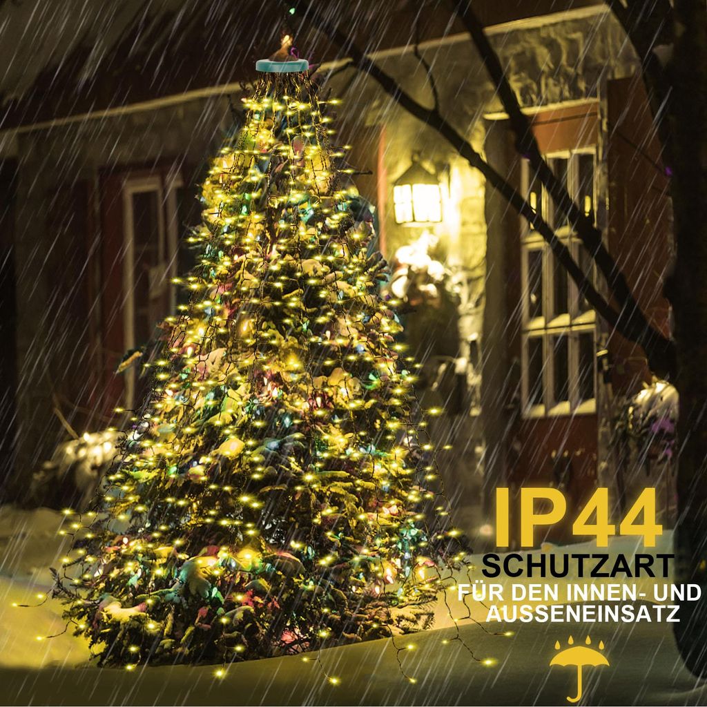 catena luminosa per albero di Natale a 2 m LED con timer e Immagine del prodotto 