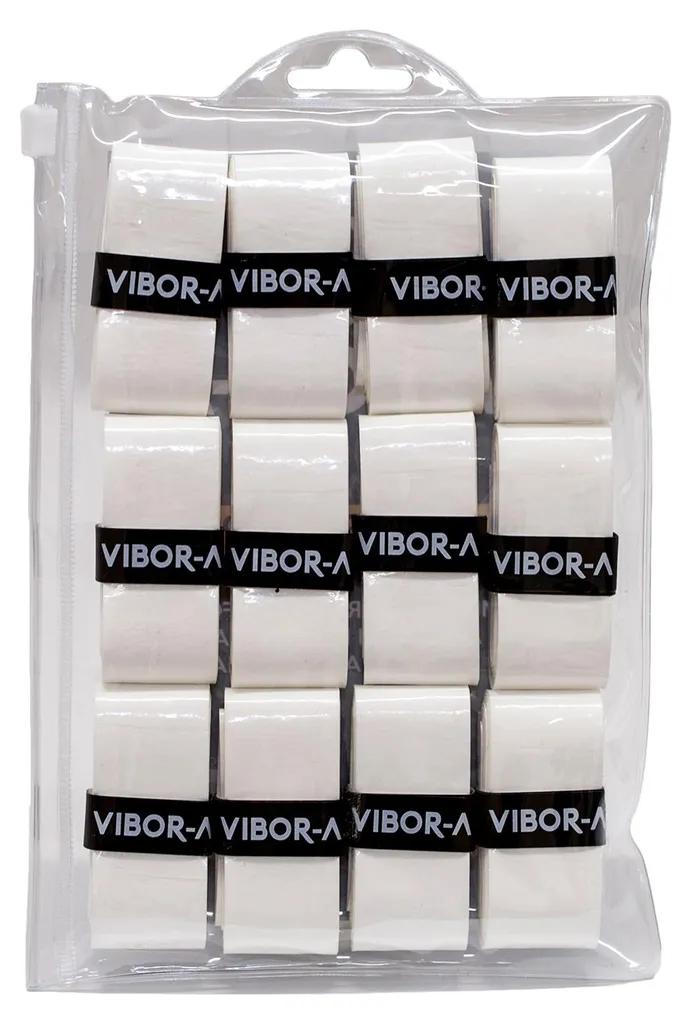 Surgrip de tennis Vibor-a Smooth Blanc : stop aux raquettes qui glissent
