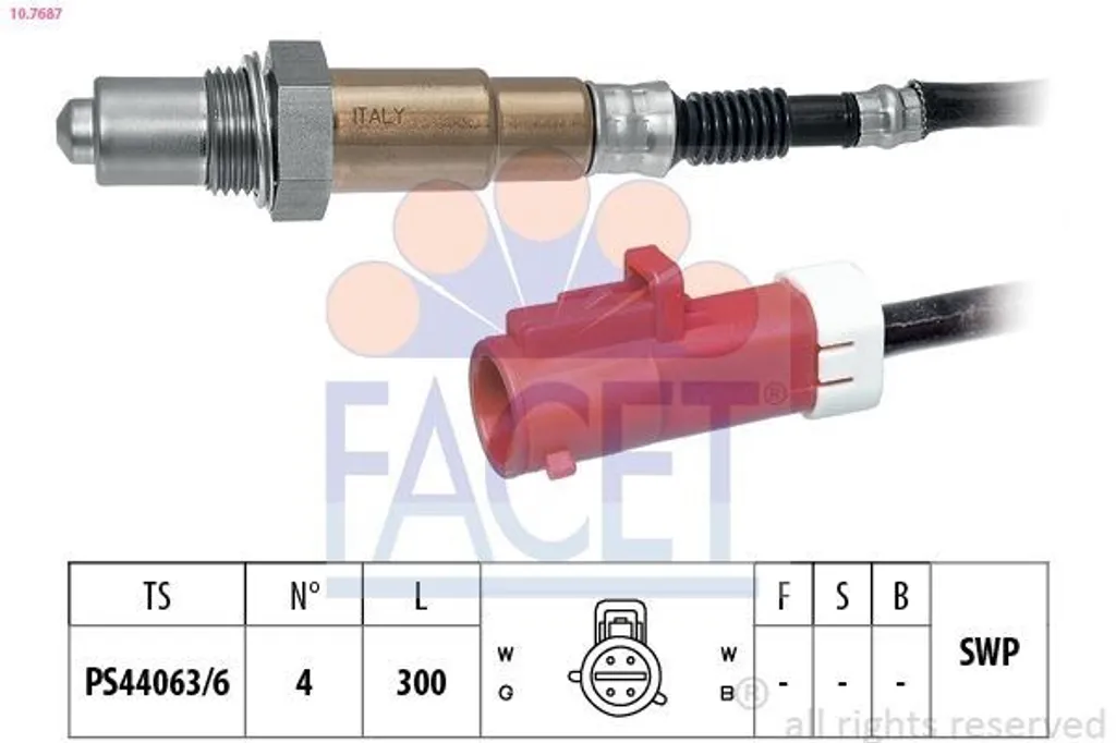 Sonde Lambda FACET 10.7687 FORD MAZDA : Moins de consommation