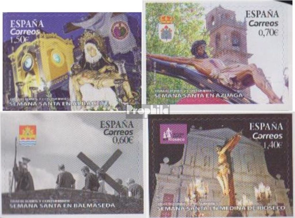 Briefmarken Spanien 2019 Mi 5342-5345 (kompl.Ausg.) postfrisch Traditionen und Bräuche Ostern