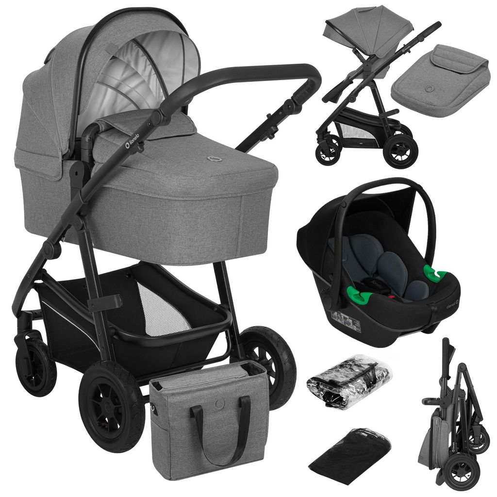 Lionelo Bianka 3in1 Kinderwagen, Autotransporter, Autositz, Produktbild 