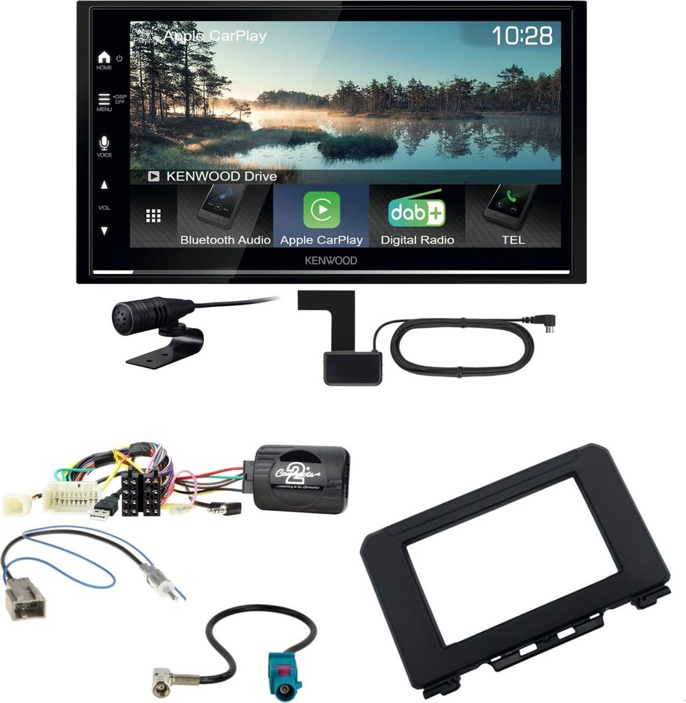 Kenwood DMX7722DABS Android Auto CarPlay Einbauset für Suzuki Jimny GJ ab 2018