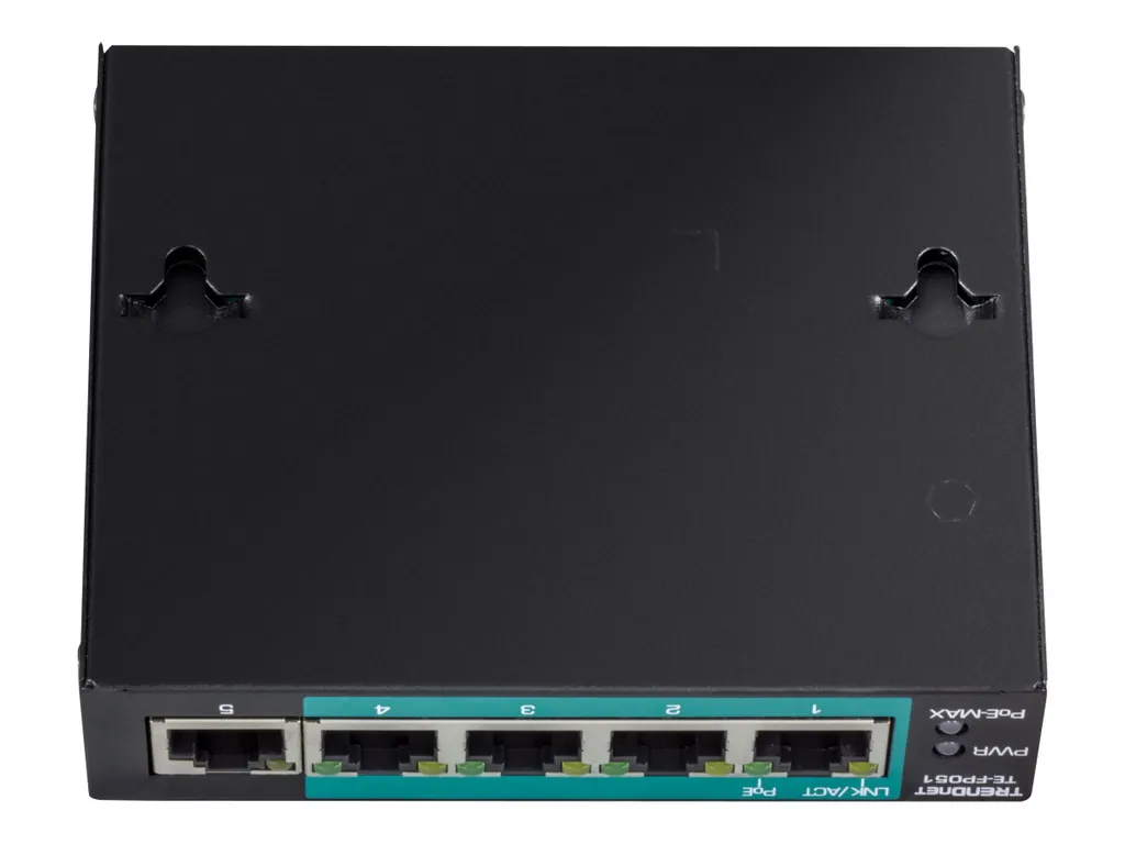 Switch PoE+ TRENDnet TE-FP051 5 Porte - Estensione 250m per IP Camera - 7