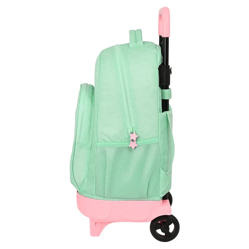 BlackFit8 Moon Sac à Dos Vert 2 Compartiments avec Trolley 45cm