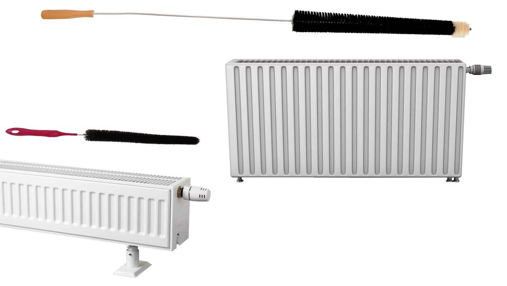 Ensemble de brosses pour radiateurs : une brosse dure pour Image du produit 