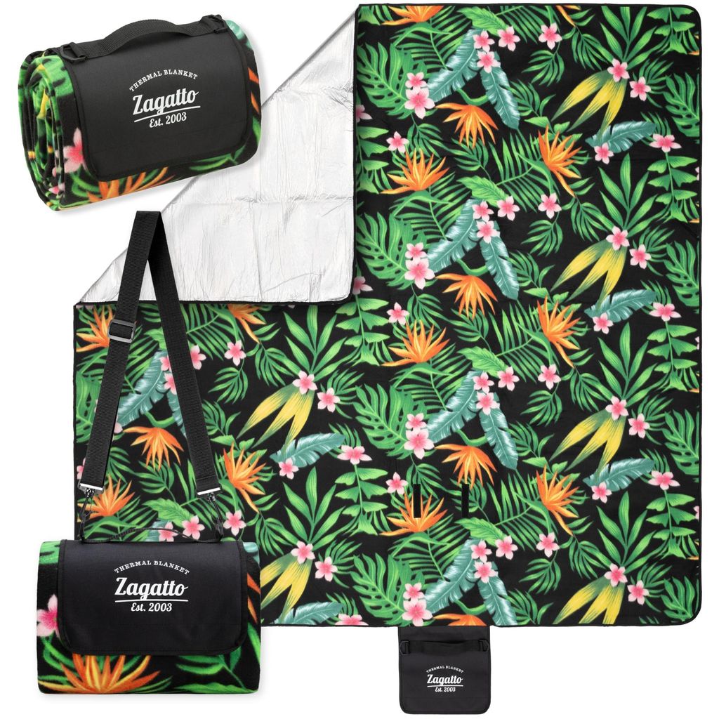 Zagatto Picknickdecke Stranddecke Decke 200x200cm mit Griff Produktbild 
