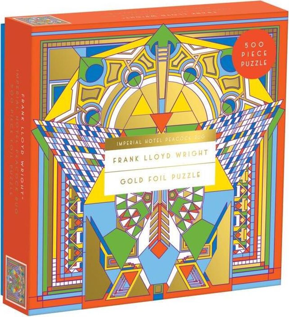 GALISON Frank Lloyd Wright Hotel Imperal Metallic Puzzle 500 Teile
