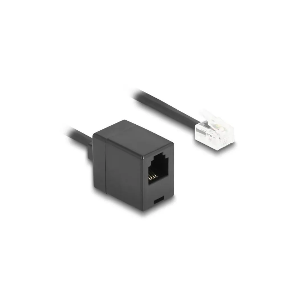 Prolunga Telefonica RJ11 2m Delock | Cavo Estensibile per Modem e Fax - 2