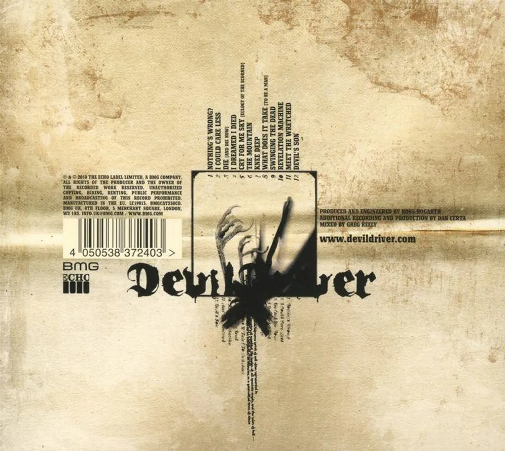 DevilDriver Remaster 2018 CD Remplacez votre Vieille Édition Usée - 2