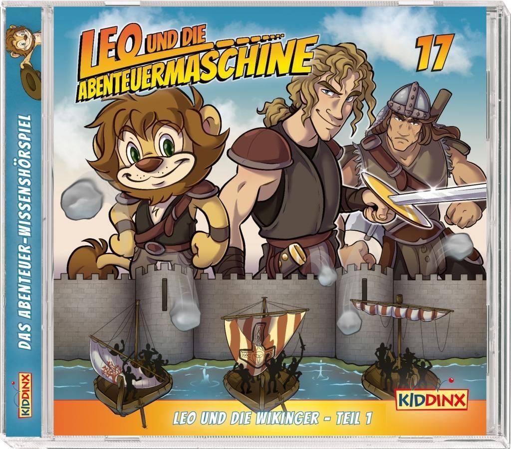 VERLAG: KIDDINX MEDIA Leo & die Abenteuermaschine - Leo und die Wikinger. Tl.1, 1 Audio-CD