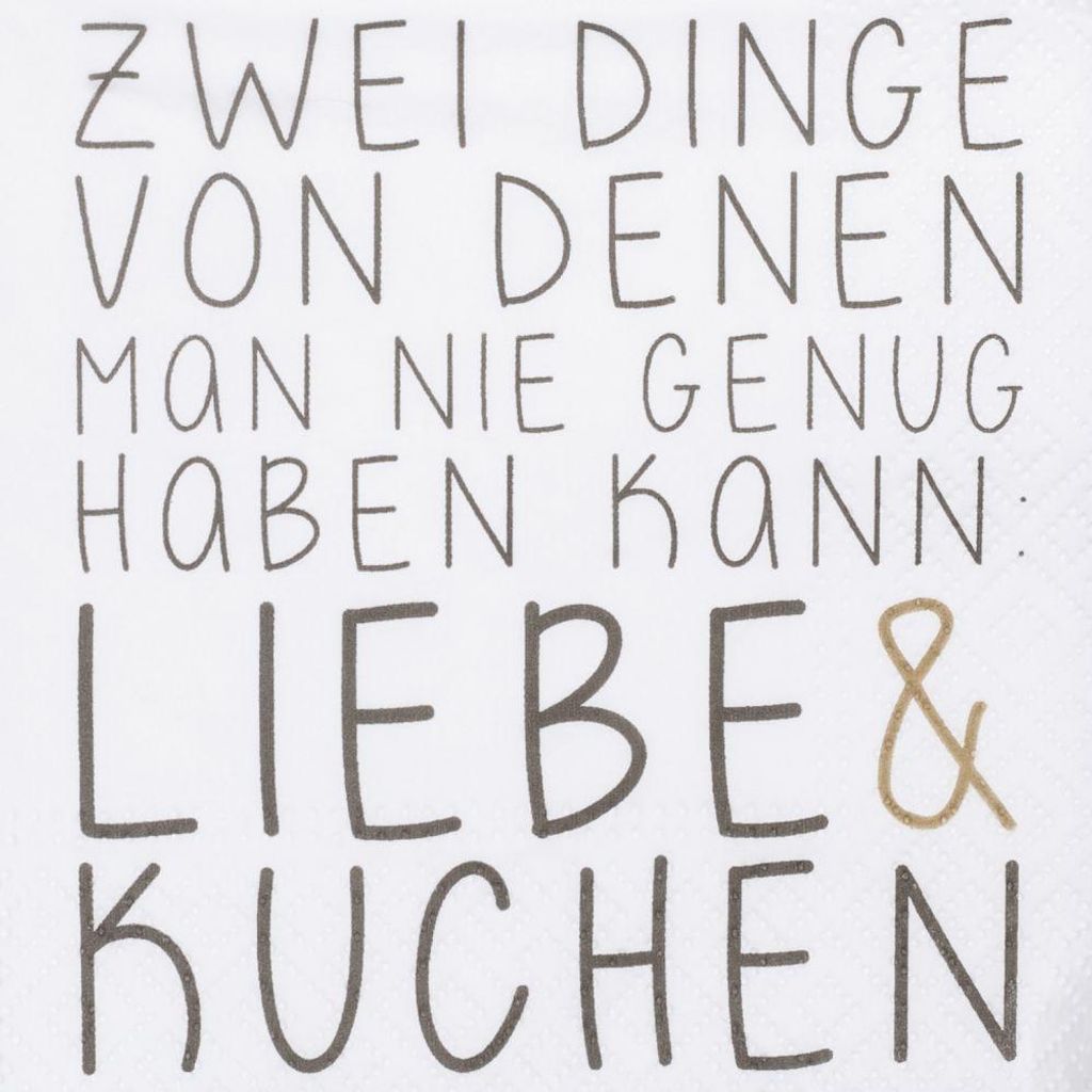 Cocktailserviette "Zwei Dinge von denen"