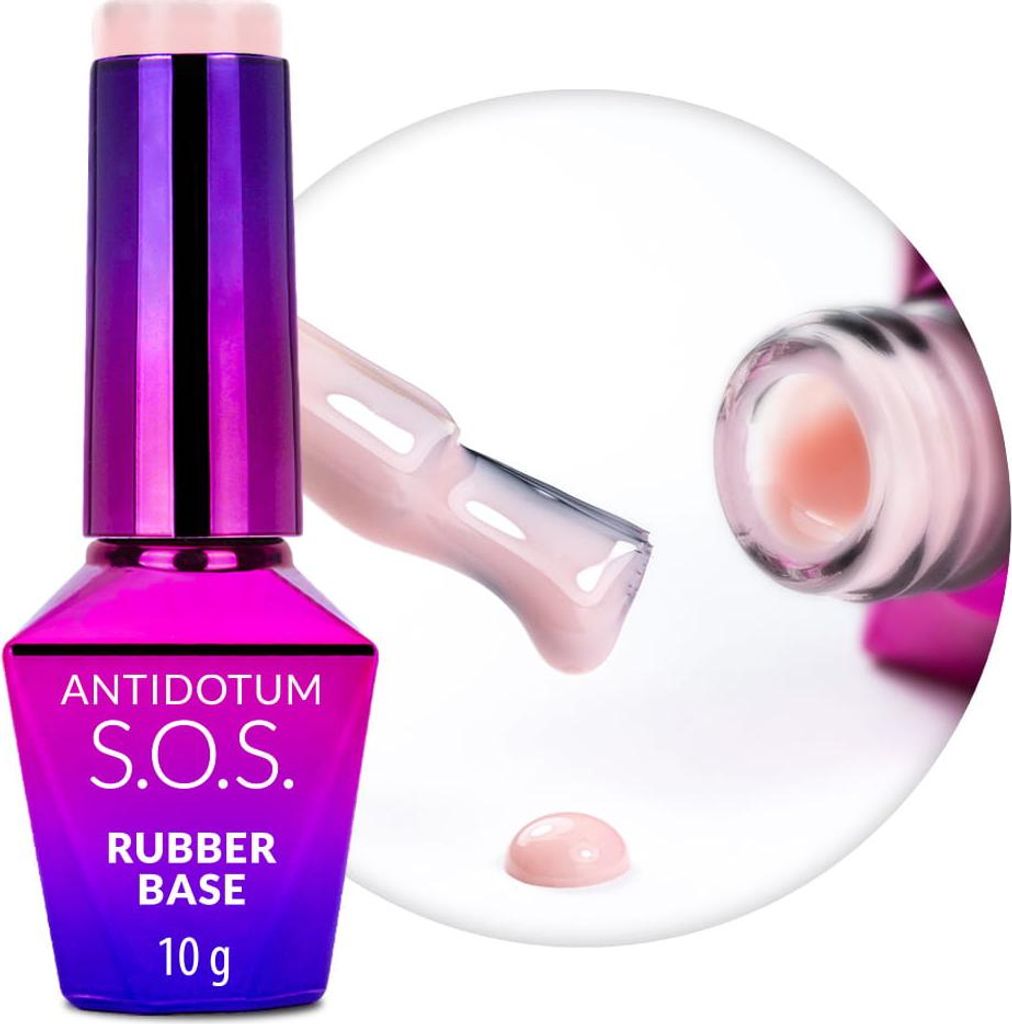 Molly Nails Babydoll S.O.S. Antidote 10 g Gummibasis für flexible Nägel, Maniküre, Pediküre und Dekorationen