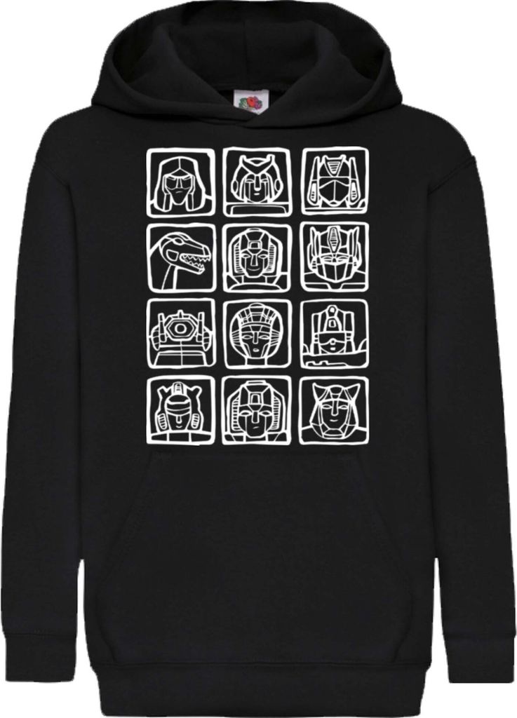 Kinder Kapuzenpullover Transformers, 5-6 Jahr - 116 / Schwarz