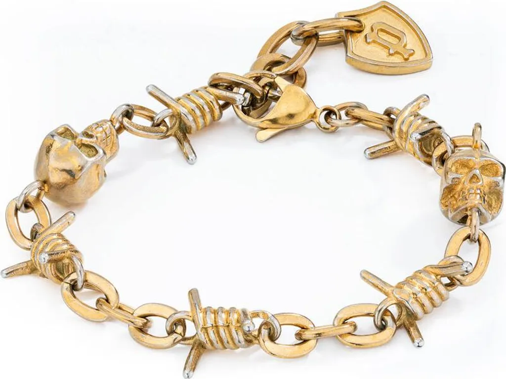 Regalo Uomo Bracciale Police PEJGB2112323 Oro Acciaio 20 cm