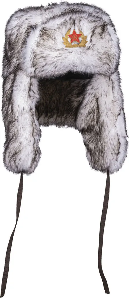 Shapka Blanche pour Homme et Femme - Chapeau Russe en Fourrure Taille L