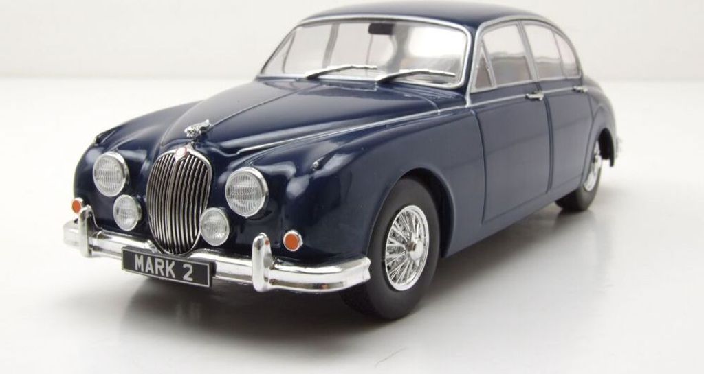 WhiteBox WB124201 - 1/24 / Jaguar MK II, dunkelblau, 1960 - Neu