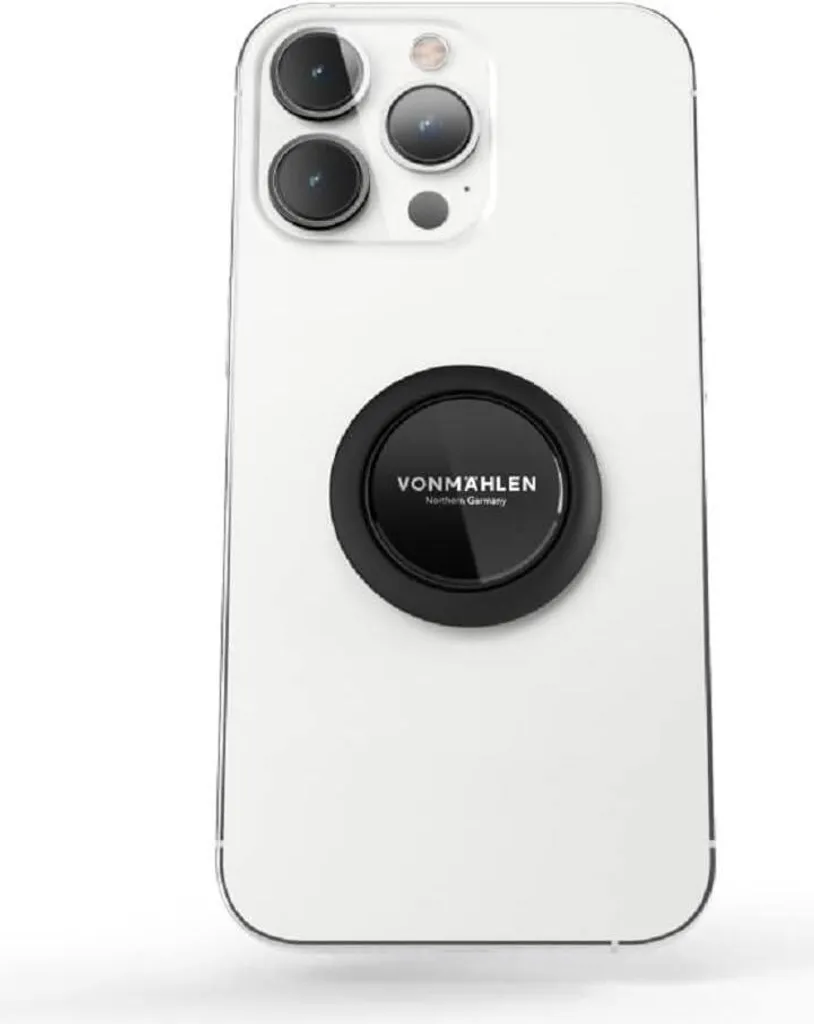 VONMÄHLEN BFD00038 Backflip Pure Black - Anneau Support de Téléphone Noir - 8