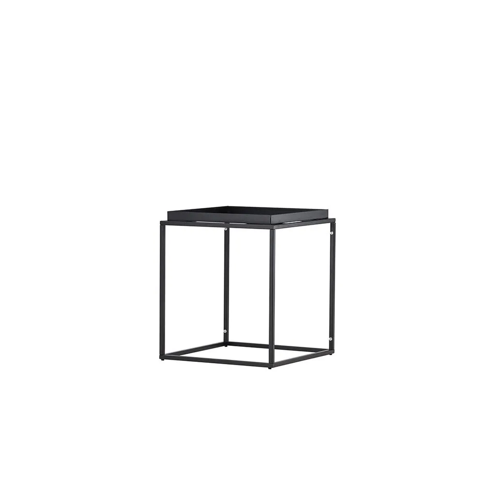 Venture Design Porto - Table d'appoint design en acier noir élégant