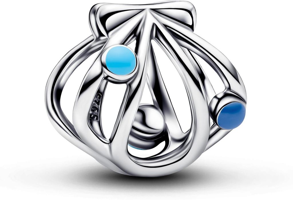 Pandora Charm, dames, schelp, open ontwerp, sterling Productafbeelding 
