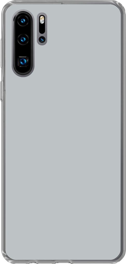 MuchoWow Handyhülle Schutzhülle Hülle für Telefoonhoesje Huawei P30 Pro Interieur - Grau - Hell Silikon Softcase Handy Hülle - Schutzdeckel