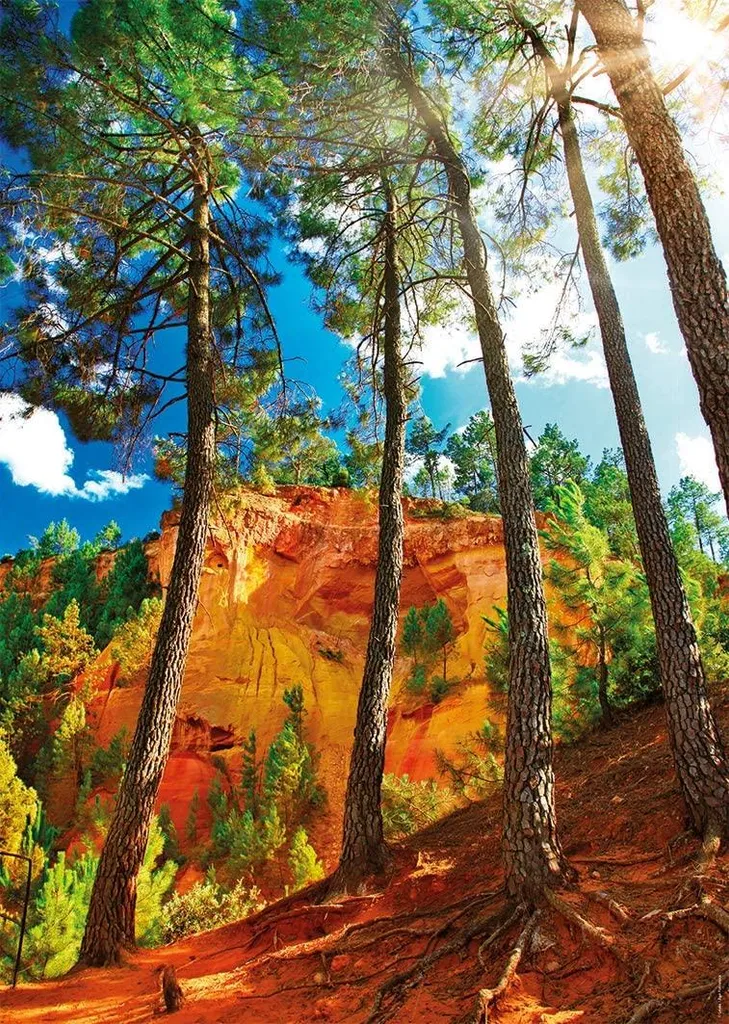 Grand Puzzle adulte 1000 pièces Paysage de France : Ocres de Roussillon