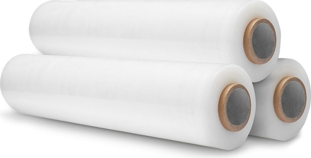 3 Rollen a 300M Palettenfolie Wickelfolie Transparent Stretchfolie Paketfolie